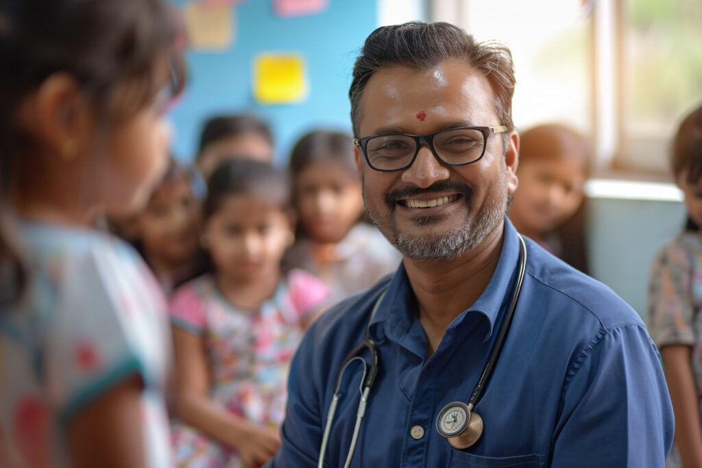 man-working-as-paediatrician